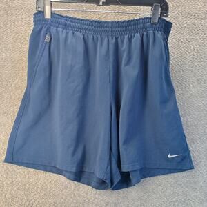 Nike Dri Fit Basketball Shorts Men Large Blue Athletic Training Gym Shorts